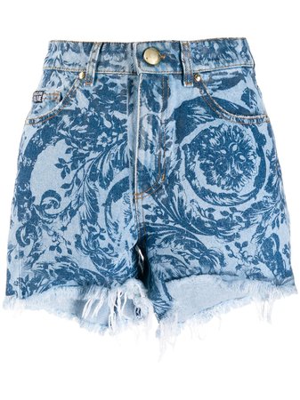 Versace Jeans Couture Paisley Print Shorts - Farfetch