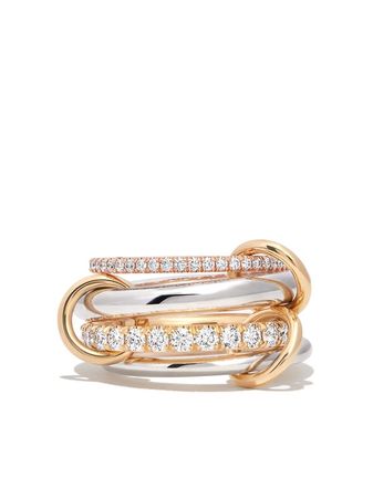 Spinelli Kilcollin 18kt Yellow And White Gold Stella Diamond Ring - Farfetch