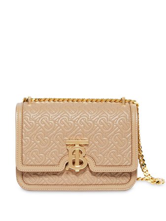 Burberry Small Quilted Monogram Lambskin TB Bag