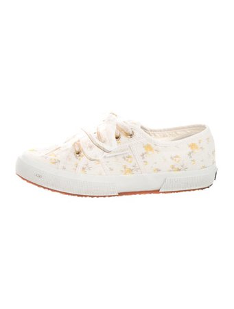 Superga x LOVESHACKFANCY Floral Print Sneakers - Shoes - WSLUO20016 | The RealReal