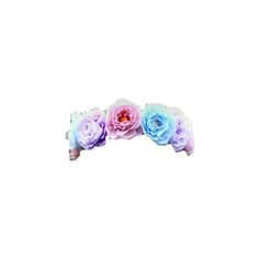 pansy punk ❤ liked on Polyvore featuring accessories, hair accessories, flower crowns, fillers, flowers, flower hair accessories, floral ga… | Polyvore in 2018…