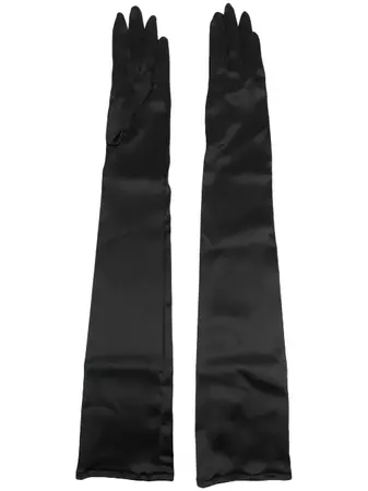 Dolce & Gabbana Silk Long Gloves - Farfetch