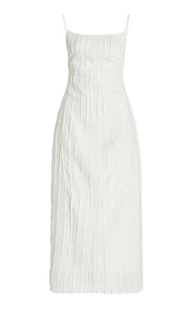 Smocked Linen Slip Dress By Subtle Studios | Moda Operandi