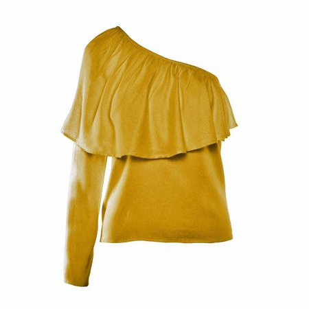 IMAIMA - Ziba One-Shoulder Blouse In Yellow