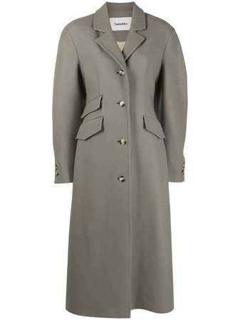 Nanushka single-breasted tailored coat - FARFETCH