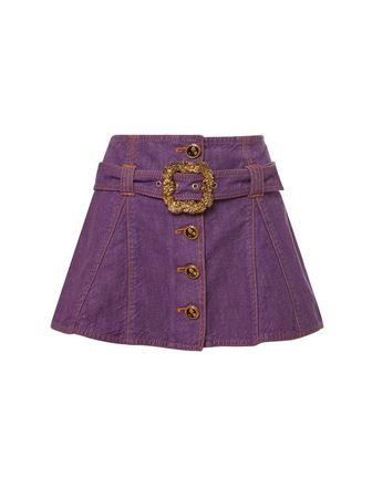 CORMIO Purple Denim Skirt