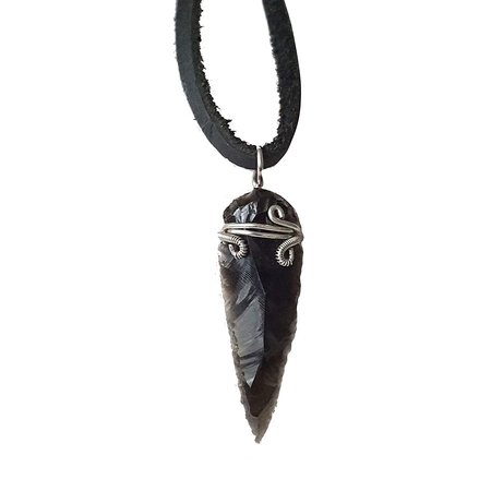 black obsidian necklace