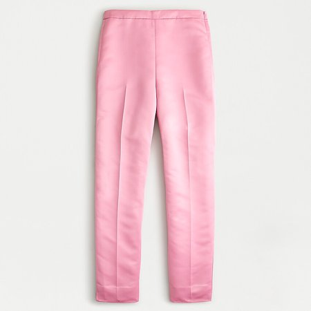 High-rise Cigarette Pant In Satin : | J.Crew pink