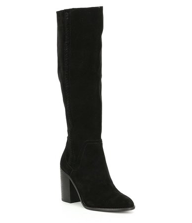 block heels knee high boots - Google Search