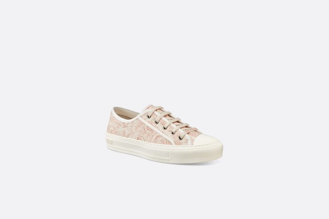 Walk'n'Dior Sneaker Pale Pink and Ecru Toile de Jouy Embroidered Cotton - Shoes - Women's Fashion | DIOR