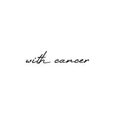 with cancer text
