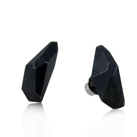 Geometry Earrings Black | Karolina Bik Jewellery | Wolf & Badger