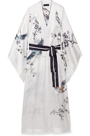 MENG | Printed silk-satin robe | NET-A-PORTER.COM