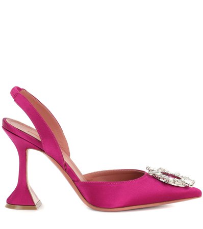 amina muaddi pink heels