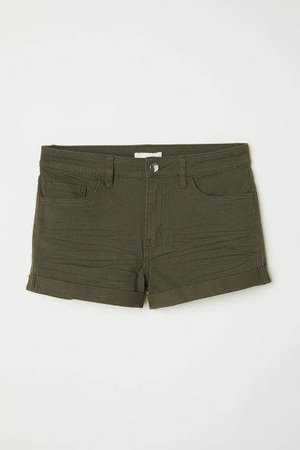 Short Twill Shorts - Green