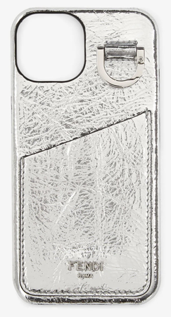 fendi silver phone case