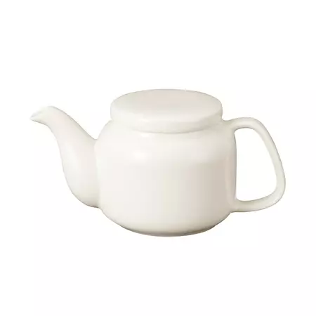 Beige Porcelain Tea Pot — MUJI