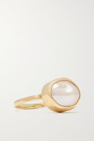 Gold Recycled 14-karat gold pearl ring | Melissa Joy Manning | NET-A-PORTER