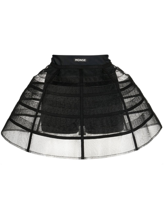 Monse caged mini skirt