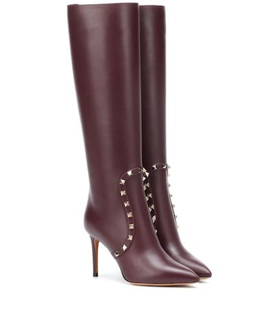 Valentino Garavani knee-high leather boots