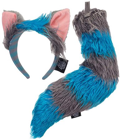 Amazon.com: elope Disney's Alice Through The Looking Glass Deluxe Cheshire Cat Ears and Tail: Gateway