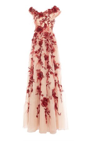 Marchesa Roses Dress-Gown | Moda Operandi