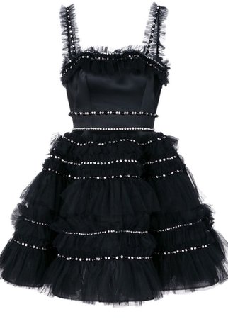 Tule black dress
