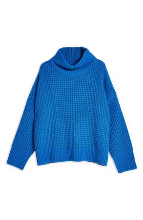 Topshop Weave Stitch Roll Neck Sweater | Nordstrom