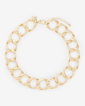 Bold Curb Chain Necklace | Express