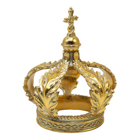 Gold Resin Crown Decor, 9.7" | At Home