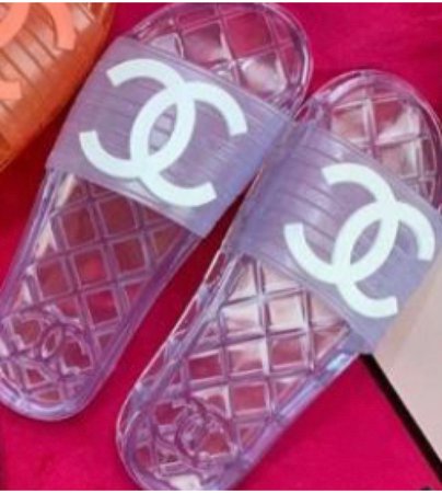 Chanel jelly clear slides