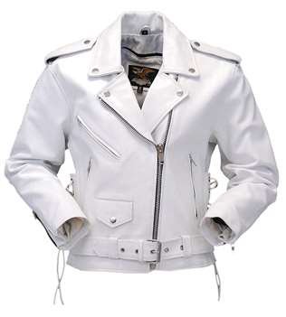 White Women's Leather Jacket