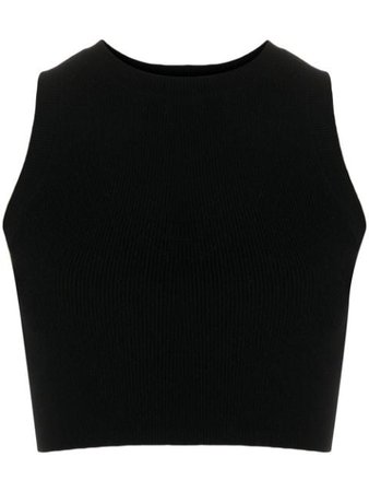 Cashmere In Love ribbed-knit cropped top - FARFETCH