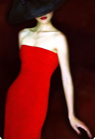red vogue fashion photography