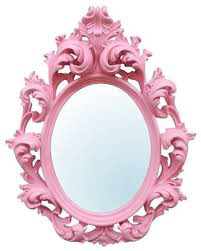 Pink wall Mirror