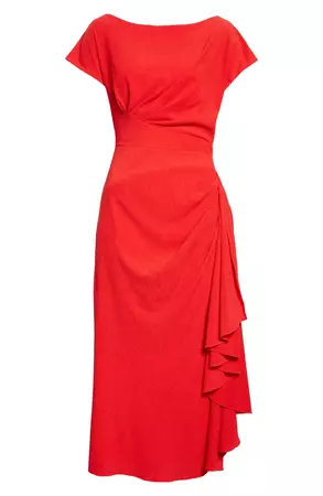 Lela Rose Side Ruched Sheath Dress | Nordstrom