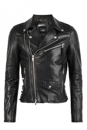Leather biker jacket Diesel