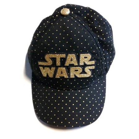 Star Wars Accessories | Hat Black Wgold Glitter Ladies Snapback | Poshmark