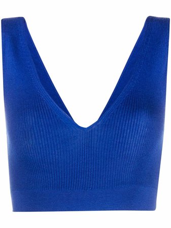 Shop TOM FORD ribbed-knit cropped vest with Express Delivery - FARFETCH