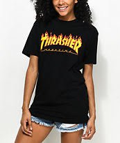 Thrasher flame logo shirt