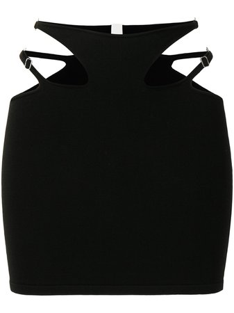 Dion Lee hosiery strap skirt black A7441S21 - Farfetch