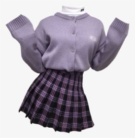 knit sweater and skirt