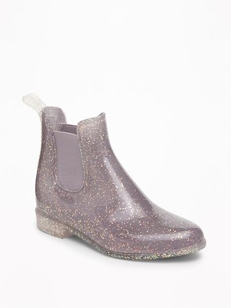 Glitter Jelly Chelsea Rain Boots for Girls | Old Navy