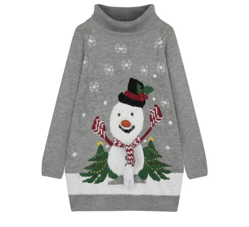 snowman grey sweater