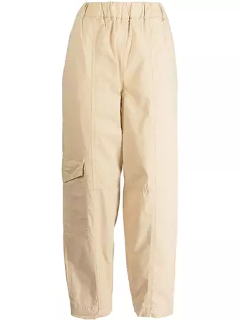 GANNI straight-leg Organic Cotton Trousers - Farfetch