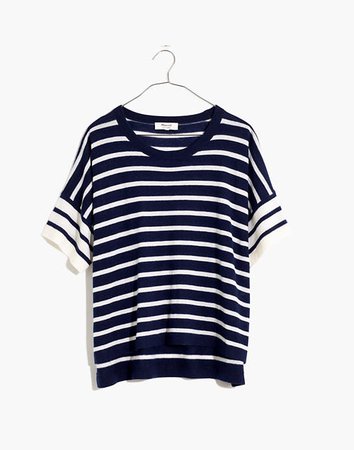 (Re)sponsible Weightless Cashmere Sweater Tee in Stripe