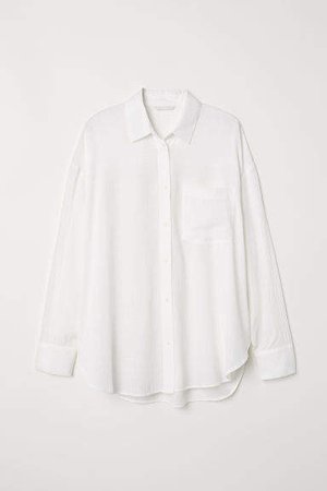 Viscose-blend Shirt - White