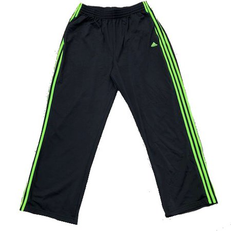 Adidas Neon Lime Green Full Stripe Track Pants