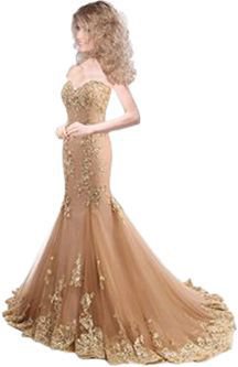 Leo woman in gold gown
