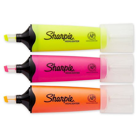 Sharpie Clear View Highlighter, Bold Tip, 3ct - Multicolor Ink : Target